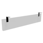 Voile de fond e - link / biospace pour bureau l. 180 cm - blanc - fixations noires