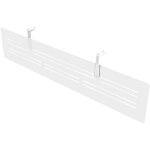 Voile de fond eminence pour bureau simple l. 140 x h. 30 cm - blanc
