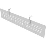 Voile de fond eminence pour bureau simple l. 160 x h. 30 cm - aluminium