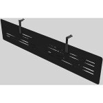 Voile de fond eminence pour bureau simple l. 180 x h. 30 cm - noir