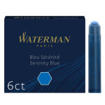 Waterman cartouche d'encre pour stylo plume - boîte de 6 recharges - bleu Waterman cartouche d'encre pour stylo plume - boîte de 6 recharges - bleu