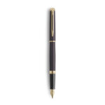 Waterman stylo plume mtallique hmisphre - habillage et pointe dore / corps noir
