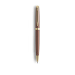Waterman stylo plume mtallique hmisphre - habillage et pointe dore / corps rouge