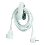 Watt & co rallonge �l�ctrique avec clip - blanc - 5 m