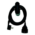 Watt & co rallonge �l�ctrique avec clip - noir - 3 m