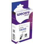 Wecare ruban compatible brother tze - 335 - 12 mm x 8 m - noir sur blanc