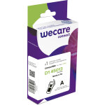 Wecare ruban compatible d1 dymo 45013 / s0720530 - 12 mm x 7 m - noir sur blanc
