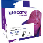 Wecare ruban compatible dk11201 brother - k20824ow - rouleau 29 mm x 90 mm - noir sur blanc