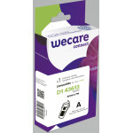 Wecare ruban compatible dymo d1 s0720780 - 43613 - 6 mm x 7 m - noir sur blanc