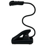 Wedo lampe de lecture led avec clip, mobile, 1 led, noir