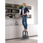Wedo tabouret marchepied, en mtal, ral 9005, noir