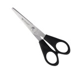 Westcott paire de ciseaux ambidextre avec anneaux ronds - bout rond - longueur 13 cm - noir