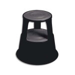 Wonday marchepied diamtre 43. 5 cm hauteur 42cm coloris gris anthracite