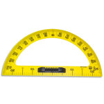 Wonday rapporteur en plastique incassable jaune gradué 50cm avec poignée noire amovible pour tableau Wonday rapporteur en plastique incassable jaune gradué 50cm avec poignée noire amovible pour tableau