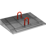 Wonday socle plastique fum� pour bloc �ph�m�ride avec arceaux rouge