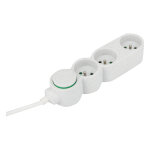 Zenitech bloc multiprises 3 prises 16a - cble 1, 5 m - blanc
