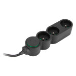 Zenitech bloc multiprises 3 prises 16a - c�ble 1, 5 m - noir