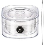 0. 8mm cordon elastique clear stretchy bracelet fil de perlage avec aiguille de perle