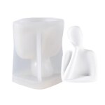 1 / 3x bougie moules moule en silicone 3d famille support joues r�sine moule de coul�e