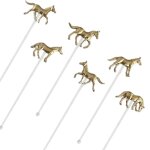 1 / 6pcs horse drink stirrers set btonnets de mlange de cocktail elgants pour party bar club un ensemble ...