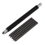 1 ensemble de 5, 6 mm porte - mine en mtal crayon graphite mcanique automatique pour dessiner lombrage ...