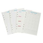 1 ensemble de p�riodes assorties papiers de remplissage a feuilles mobiles remplacement du papier a spirale ...
