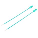 1 paire d'aiguilles a tricoter led en plastique droit a point unique de 4, 25 mm (no. 6)