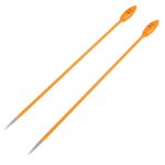 1 paire d'aiguilles a tricoter led en plastique droit a point unique de 5 mm (n 8)