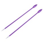 1 paire d'aiguilles a tricoter led en plastique droit a point unique de 6, 5 mm (no. 10. 5)