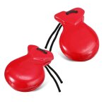 1 paire de castagnettes espagnoles castagnettes flamenco avec corde traditionnel bois main percussion ...