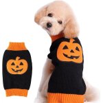 1 paquet (m, citrouille) de pulls citrouille pour chiens, costumes d'halloween, ftes de fin d'anne, chats ...