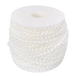 1 rouleau 4mm abs faux perle brins 40m longueur romantique fte de mariage perles blanc