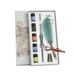 1 set calligraphie vintage plume plume stylo fontaine ecriture encre nib papeterie