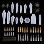 1 set cristal epoxy r�sine moule pendule moulage silicone moule artisanat fabrication aussi