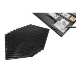 10 pages d'album a timbres recto - verso avec 9 perforations pour classeur, id�ales pour pr�senter une ...