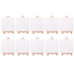 10 ensemble artistes mini toile ensemble peinture artisanat bricolage dessin chevalet cadeau