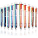 10 pack stylos a bille multicolores 0. 5mm 6 - en - 1, stylos amusants pour les faveurs de fte pour ...