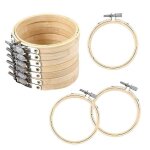 10 pcs bricolage point de croix broderie cercle r�glable bambou cerceau anneau support