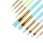 Ensemble de pinceaux de peinture d'artiste, pinceaux d'aquarelle pastel pinceaux de peinture pour le ...