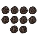 10 pcs saule boules en rotin de la maison de no�l, d�coration de partie