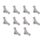 2. 3cm alliage d'aluminium argent r�frig�rateur etag�re crochets de support 10 pi�ces