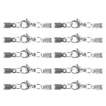 10 pi�ces fermoirs a griffes de homard se replient sur les extr�mit�s du cordon bijoux fabrication accessoires ...