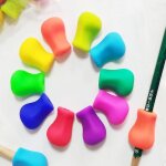 10 pices de stylo d'aide a l'criture ergonomique en silicone, poigne de support de stylo pour enfants ...