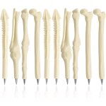 (10 pices) stylos a bille, encre noire / bleue 0, 7 mm, stylos cratifs en forme d'os pour mdecins, ...