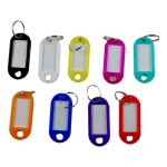 10 porte cls etiquettes colores clefs voyage bagage valise papier anneau mtal