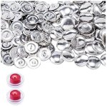 100 ensembles 23mm couture boutons couverture kit pour l'artisanat d'art couture notion fournitures, ...