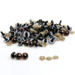 100 pcs 8 - 20mm yeux de scurit en plastique pour ours en peluche poupe animal marionnette artisanat ...