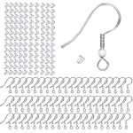 100 pcs 925 sterling boucle d'oreille crochets, boucles d'oreilles appr�ts hypoallerg�nique