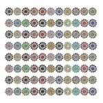 100 pcs boutons en mtal manteau couture boutons chemise boutons dcoratif flatback strass boutons