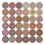 100 pcs boutons mixtes ronds en bois bouton rétro coloré pour lâ¿artisanat coudre décoration fleur peinte ... 100 pcs boutons mixtes ronds en bois bouton rétro coloré pour lâ¿artisanat coudre décoration fleur peinte ...